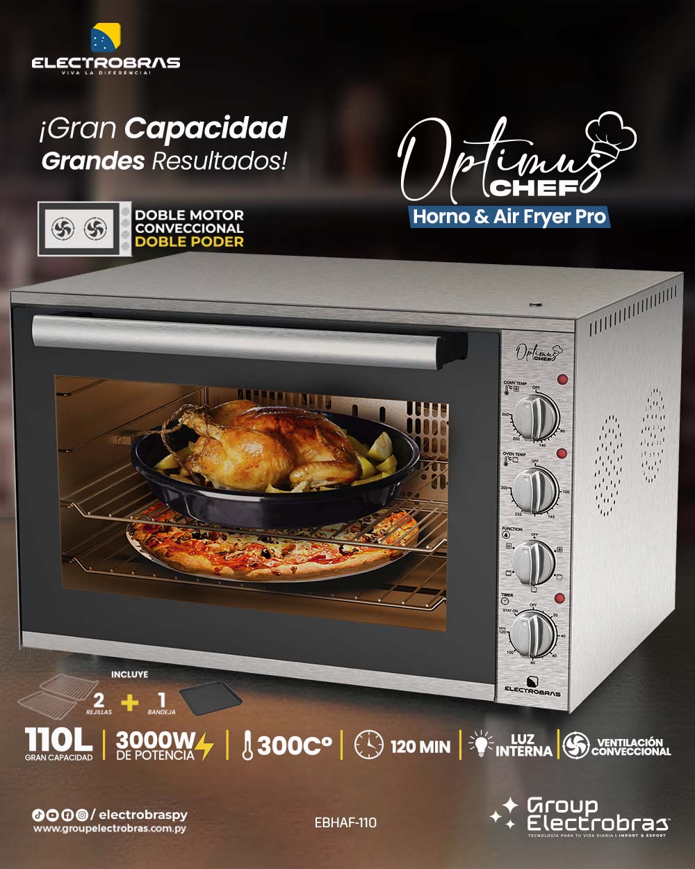 EBHAF 110 HORNO Y AIR FRYER OTIMUA CHEF copia